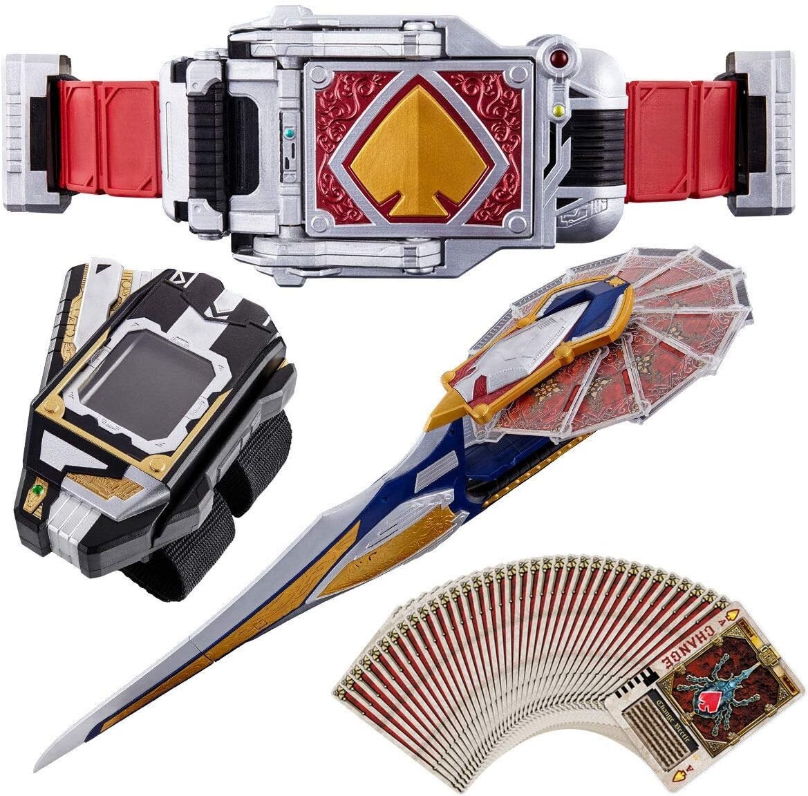 特撮 BLAYBUCKLE & ROUSEABSORBER & BLAYROUZER Bandai Kamen Rider Blade CSM BLAYBUCKLE & ROUSEABSORBER