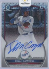 2023 Bowman Chrome 1st Bowman Auto Mojo Refractor Dylan Campbell Rookie Auto