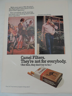 1972 CAMEL FILTER Cigarettes Full Page Color Print Advertisement