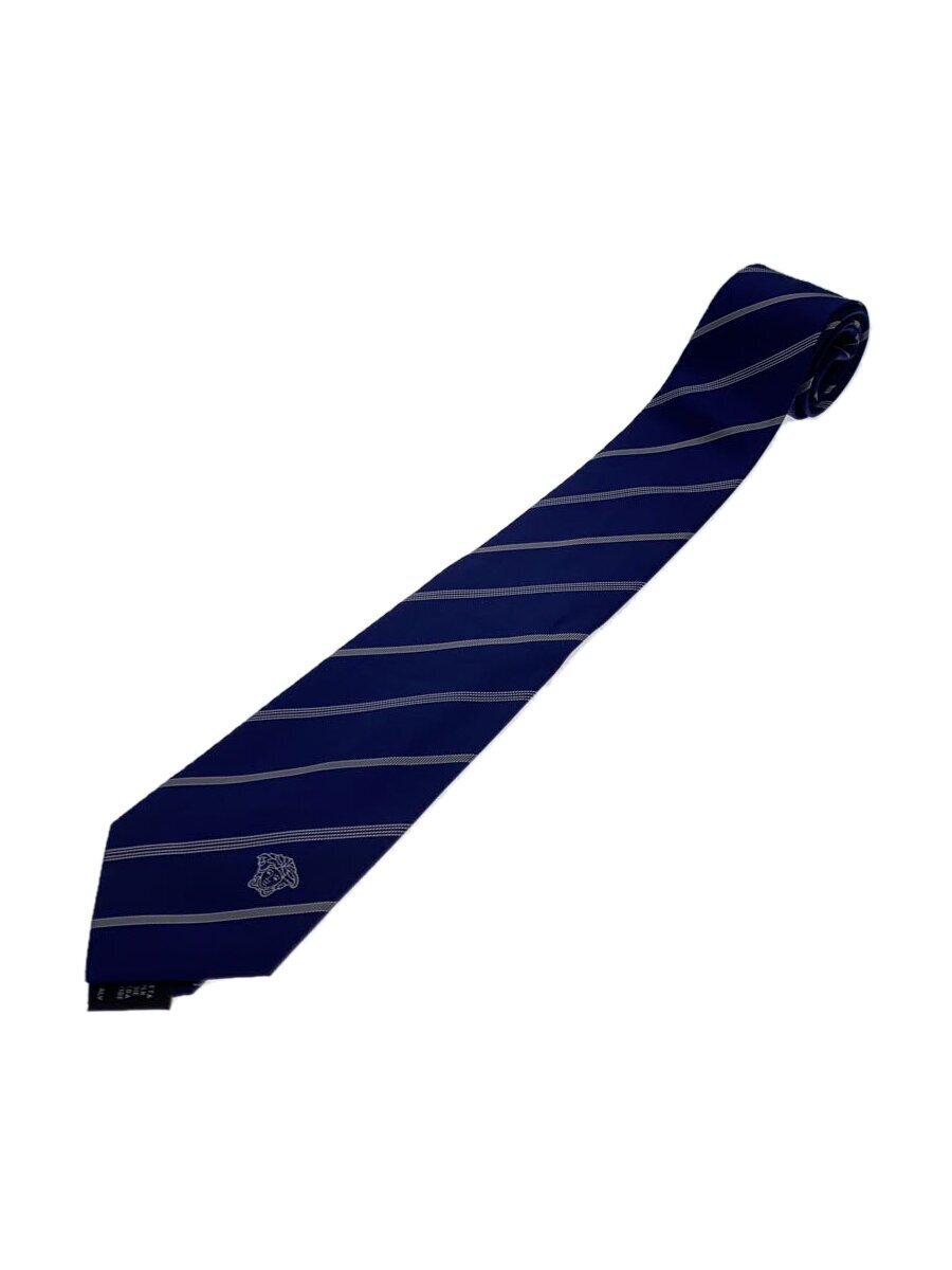 VERSACE tie silk Blue stripe Men's from Japan FedEx DHL | eBay