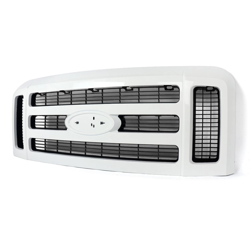 Oxford White & Black Front Bumper Grille For Ford F250 F350 Super Duty 2008-2010 Foto 4 de 4