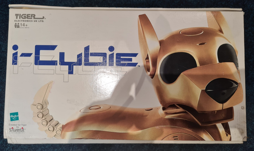 i - CYBIE ORIGINAL GOLD ROBOT DOG - BOXED. Untested - Picture 2 of 8