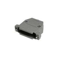 DB25 25 Pin D-SUB Plastic Hood Cover Housing Screw Type For Solder Cup Connector