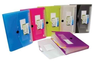 Filexec Green Oath Expanding File 13 Pocket Letter SZ Asst Colors School Office
