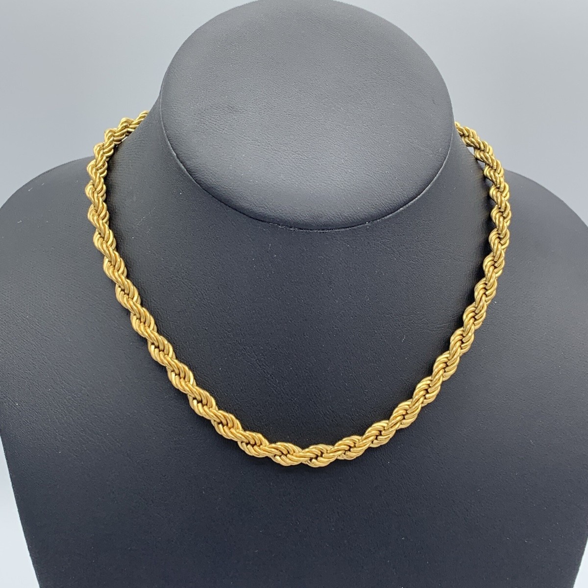 【R&B】Monet Monet 15 Inch Gold Tone Twisted Chain Necklace 3-759 | eBay