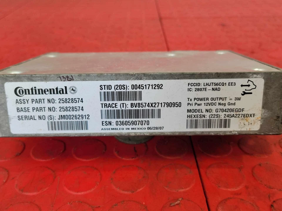 Módulo de controle de comunicações Cadillac DTS OnStar 2006-2008 fabricante de equipamento original 25828574 - Imagem 3 de 4