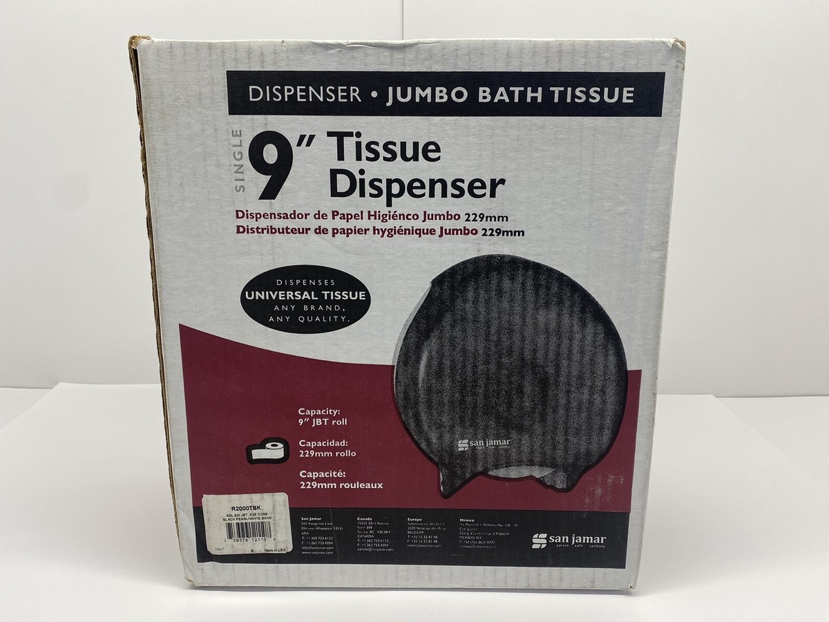 Distributeur De Papier Toilette Géant San Jamar Single Jumbo 9" (SAN R2000TBK) - Neuf
