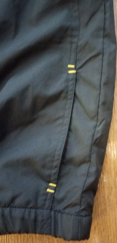 Starter Long Sleeve Rain Jacket Windbreaker With Hood Black Yellow Mesh Size XL - Picture 11 of 23