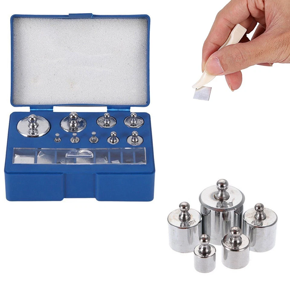 WEDDECOR Professional Calibration Weights Set 100g to 500g Accurate Digital Pocket Scale