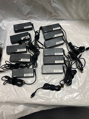 11 QTY - Genuine Lenovo 90W AC Power Adapter ThinkPad Laptop Charger Square Tip