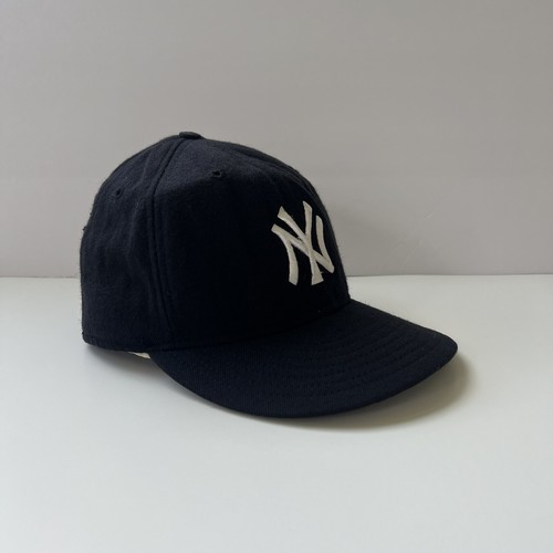 Vintage New Era New York Yankees 5950 Diamond Wool Hat Cap Made in USA Size 7 - Picture 2 of 6