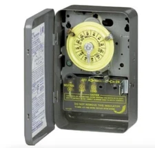 Intermatic T101 24-Hour Mechanical Time  120 VAC 60Hz SPST Indoor Metal No Box