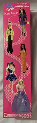 Barbie Pretty in Plaid Doll Fashion Avenue Blonde Mattel Green Blue 1998 NRFB - Picture 5 of 7