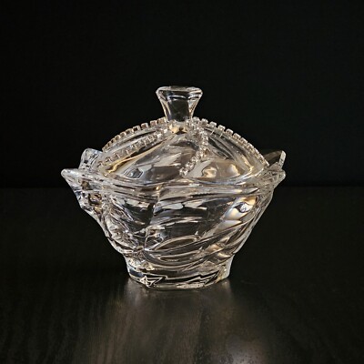 Le Monde Crystal Box with Rhinestones, Trinket Casket, Bejeweled Gift Box