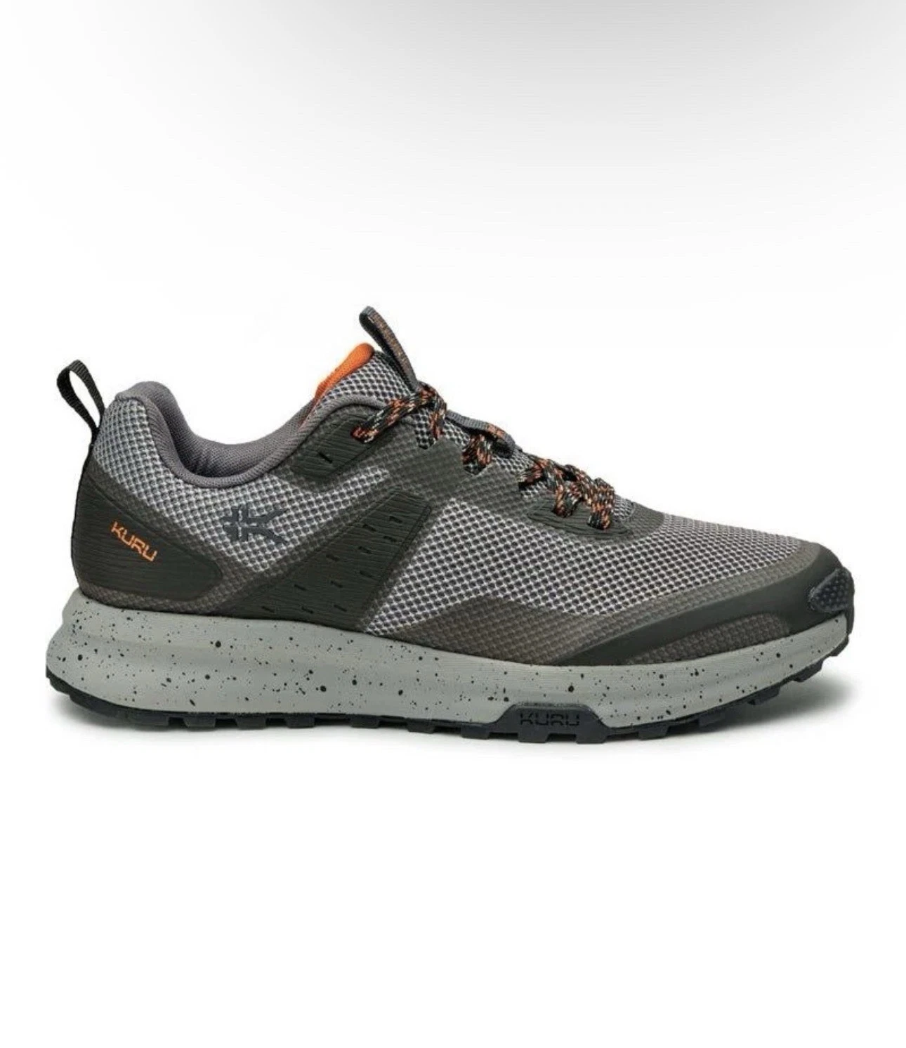 KURU Atom Trail | Men lead gray-orange spice | New in Box | Sizes 12.5, 10, 8