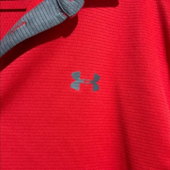 Under Armour men's L heat gear loose fit short sleeve golf polo athletic top thumbnail 5