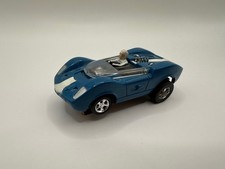 Vintage Aurora Slot Car HO McLaren Elva 1397 Blue With White Stripe