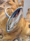 Vintage Sterling Silver 925  Domed long ladies Band Ring ~ S7 7.3g