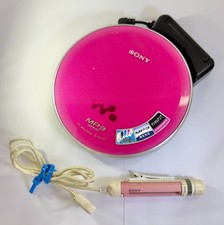 Sony Portable CD Player D-NE730 Walkman Used PINK Tested and working AS-IS