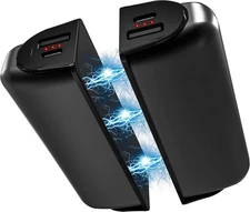 Hand Warmers Rechargeable 2 Pack,10000mAh Split-Magnetic One Size, Black