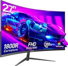 Gawfolk 27 Zoll Curved Gaming Monitor 165Hz/ 180Hz, PC Bildschirm Full HD 1080P,