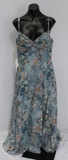 Azazie Atelier Women's Amelisse Twist-Front Dress EH6 Powder Blue Size 14 NWT