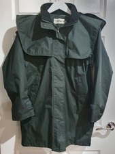 Tayberry Women's Rain Coat Jacket Green Size XS Mint Condition Waterproof