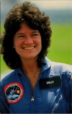 Sally Ride First American Woman in Space Challenger 1983 Postcard