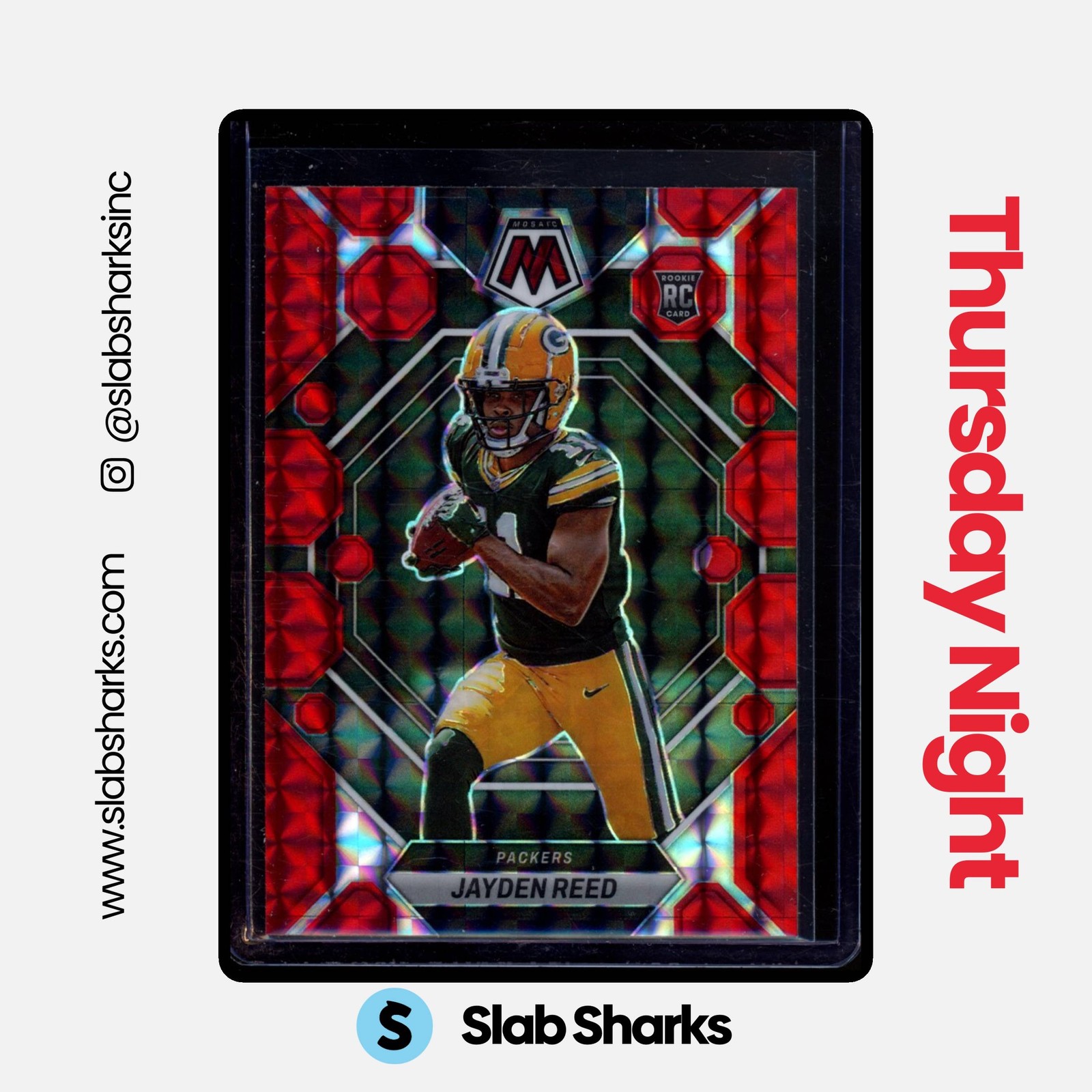 2023 PANINI MOSAIC #333 JAYDEN REED RED MOSAIC RC ROOKIE