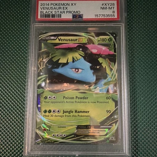 Pokémon Venusaur EX Holo XY Black Star Promo XY28 PSA 8 2014 English