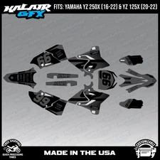 Graphics Kit for Yamaha YZ250X (2016-2022) and YZ125X (2020-22) Particle - Smoke