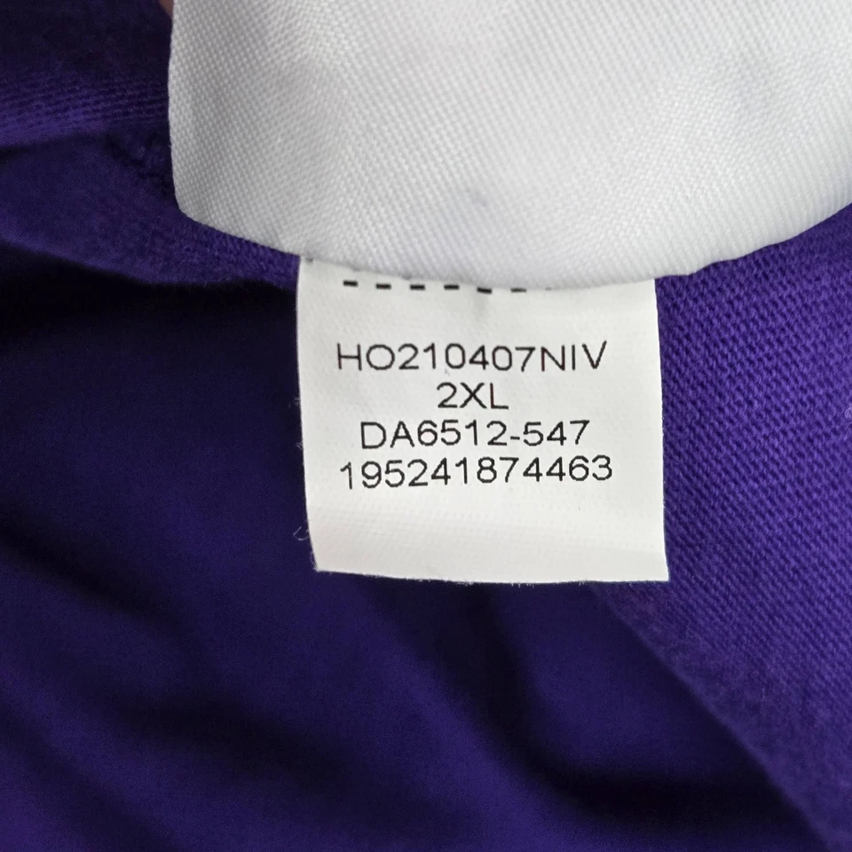 Camisa de hombre Los Angeles Lakers XXL púrpura Nike Jumpman logotipo manga corta Foto 3 de 4