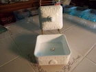 Vintaga Tiara White Milk Glass, Indiana Glass Honey Bee  Box / Candy Dish