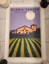 20 Glorious Years~Gloria Ferrer Michael Schwab Champagne Caves Poster RARE/MINT