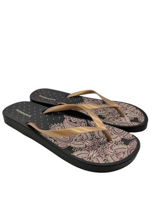 SUNDANCE Flip Flop Sandalen Damen Sandalen Gr. DE 40 goldfarben Casual-Look