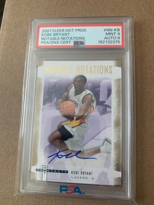 2007-08 Kobe Bryant Hot Prospects  Notations 09/24 PSA 9 low pop!
