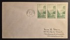 1934 First Day Of Issue FDC Strip Of 3 US Scott 740 Yosemite National Park Cover — photo 1
