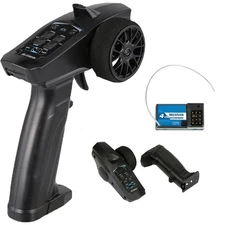 2.4GHz 3CH Radio Transmitter Remote Control and Receiver Set For RC Car Boat 1Q