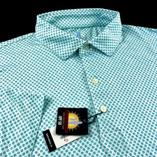 Johnnie O Prep-Formance UPF 50 Lightweight Floral Polo Shirt Large 120
