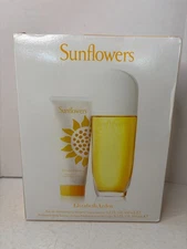 NEW SEALED SUNFLOWERS  ELIZABETH ARDEN GIFT SET PERFUME SPRAY 3.3 oz BODY LOTION