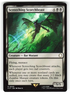 Screeching Scorchbeast #49 (NM) (Non-Foil) (R) (PIP) Magic MTG