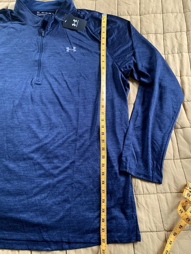 UNDER ARMOUR MEN’S TECH 2.0 1/2 ZIP LONG SLEEVES (HARBOR BLUE) 4XLT NEW - Picture 7 of 10