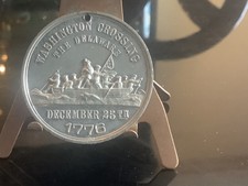1776 George Washington Crossing The Delaware White Medal 38mm.R-7