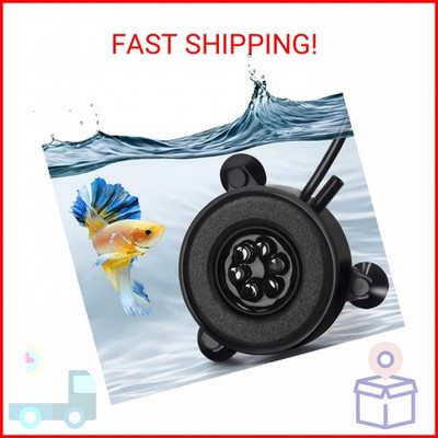 DaToo Aquarium LED Air Bubble Stone Disk 2 Inch with 6 Dazzle Color LEDs Fish Ta
