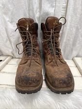 Chippewa Steel Toe Waterproof Logger Work Safety Boots Men's Size 12XW