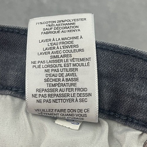 Levi's 512 Jeans Youth Size 16 Regular Gray W28 x L28 Slim Taper Denim - Picture 12 of 13