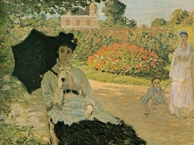 117 Claude Monet - Monet's family in garden 1873 - Giclée Fine Art