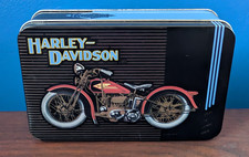 Harley Davidson 1997 Limited Edition Collectible Tin With 2 Playing Card Decks