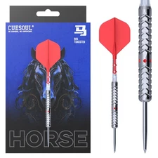 CUESOUL Chinese Zodiac ‘HORSE’22/24g Steel Tip 90% Tungsten Dart Set