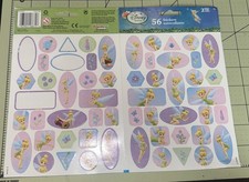 Sandylion Double Sided Sheet of Vintage Disney Tinker Bell Stickers 52 Of 56
